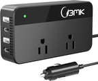 BMK 200W Car Power Inverter DC 12V to 110V AC Car Inverter 4 USB Ports Charger by BMKBLUEMICKEY