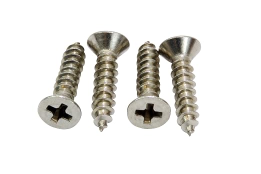 #4 x 3/4" Stainless Flat Head Phillips Wood Screw, 18-8 Stainless Steel Screws - Image 4