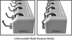 Wall Organizer with Adjustable Slots and Hooks - Image 4