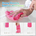 HOMEXCEL Pink Microfiber Cleaning Cloth 12 Pack, 12.5 x 12.5 inch Microfiber - Image 5