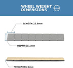 0.5 Oz Stick on Wheel Weights（144pcs, 1/2 Oz Gray Adhesive Backed Wheel Weights - Image 4