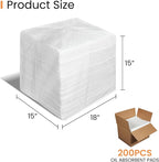 Smaafit 15"x18" Oil Absorbent Pads 200 Pack - Image 2