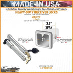 61573 | 2 Pack, Keyed Alike, Receiver Locks - Image 2