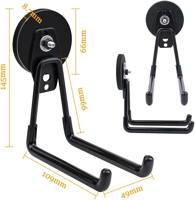 2 Pack Magnetic Hooks, Large Manget - Image 2