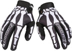 Skeleton Cool Motorcycle Bicycle Full Finger Off-Road Racing Gloves Outdoor by EXCEREY