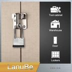 LanuBe Lock Laminated keyed Padlock, keyed Alike Locks, Long Shackle, Marked - Image 9