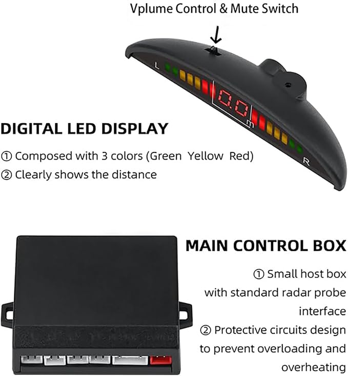 Parking Sensor Kit Backup Sensor Kit Reverse Sensor - Image 8
