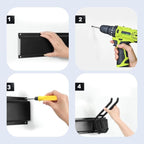 64'' Garage Tool Organizer Wall Mount, Garage Hooks Heavy Duty, Shovel Holder - Image 6
