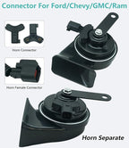 Car Horn Kit for Ford Chevrolet Ram GMC Tesla, 12V Loud Waterproof Auto Horn - Image 5