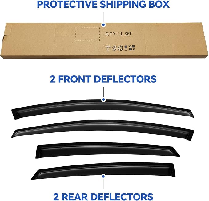 Window Visors Rain Guards Shield - Image 5