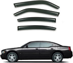 Smoke Side Window Visors Compatible by GLDIFA