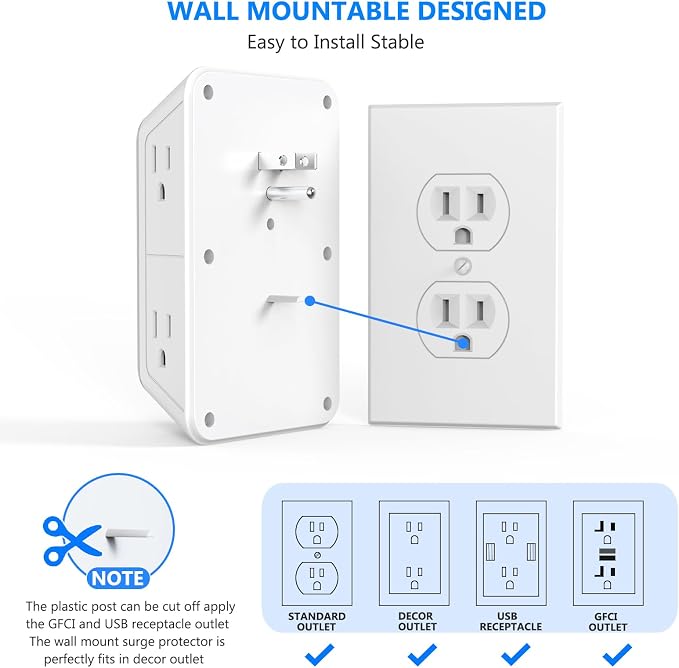 Outlet Extender Surge Protector - Image 5