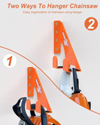 Chainsaw Holder - 180LB Heavy-Duty Alloy Steel Wall Mount Set - Image 2