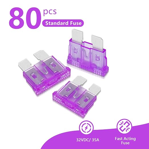 35 Amp Standard Fuse, 35A Car Blade Fuses - Image 2