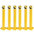 6Pcs Heavy Duty Safety Bollards, 4.5" Diameter Steel Pipe Bollard Post by Hipicute
