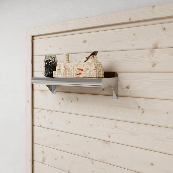 AmGood 6" X 16" Stainless Steel Wall Shelf | Metal Shelving | Garage, Utility - Image 6