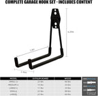 Garage Hooks, 4 Pack Large Square Wall Hooks - Image 7