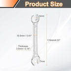 HARFINGTON Double Open End Wrench 6mm x 7mm Metric 15 Degree Offset Angle Small - Image 2