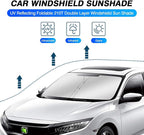 KUST Windshield Sun Shade for Honda Civic 2016-2021 Sunshade Foldable Window - Image 2