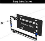 License Plate Frames Black, and Blue License Plate Frame American Flag USA - Image 7
