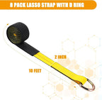 8Pack 2" X 10 ft Tow Truck Straps Lasso Wheel Lift Straps Lasso Tow Strap - Image 2