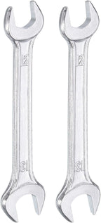 HARFINGTON 2pcs Double Open End Wrench 12mm x 13mm Metric 15 Degree Offset by HARFINGTON