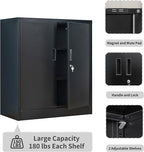 Metal Storage Cabinet, 36.2" H Locking Storage Cabinet - Image 4