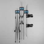 Ultimate Ski & Snowboard Wall Rack | Secure, Non-Slip Storage | Fits Any - Image 2