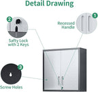 Metal Tool Cabinet, Garage Storage Cabinet System, Wall Cabinet & Locking - Image 5