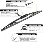 AUTOBOO 19"+19" Windshield Wipers - Image 2