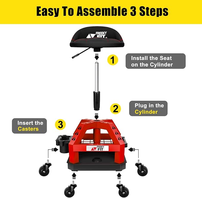 Rolling Shop Stool for Garage - Image 8