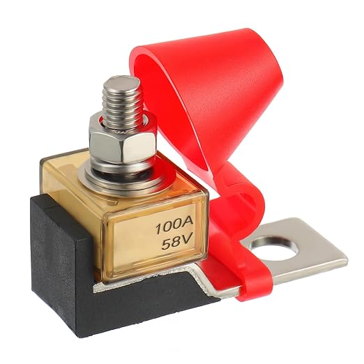 Marine Rated Battery Fuse 58V DC Max 100A IP66 Waterproof Fuse Holder 100A by SIGANDG