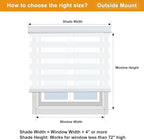 Persilux Cordless Zebra Blinds for Indoor Windows, Free-Stop Zebra Blinds - Image 8
