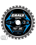 CRALY 5-3/8 Inch 30 Teeth Steel and Ferrous Metal Cutting Circular Saw Blade by CRALY