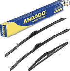 3 Wipers Factory Replacement For 2018 2019 2020 2021 2022 Jeep Compass Original by ANRDDO