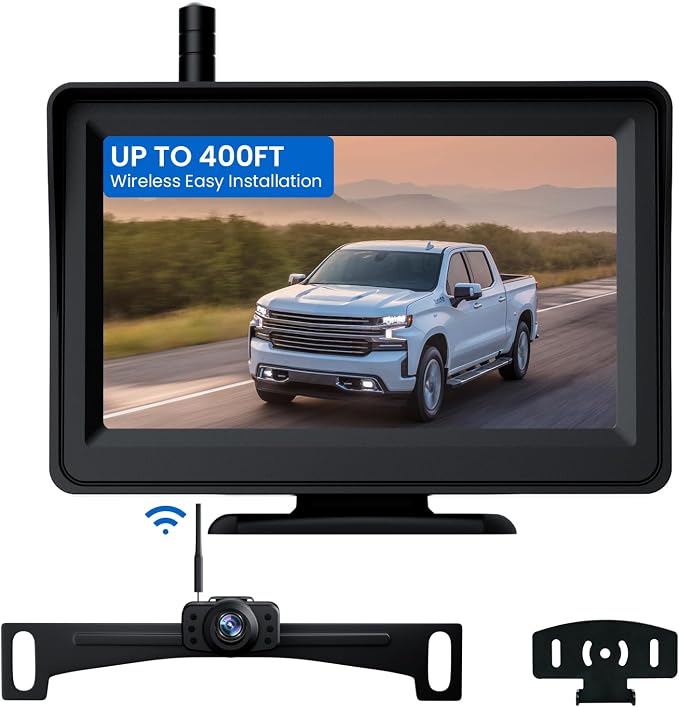 Wireless Backup Camera, Reverse Rear Camera by TECXERLLON