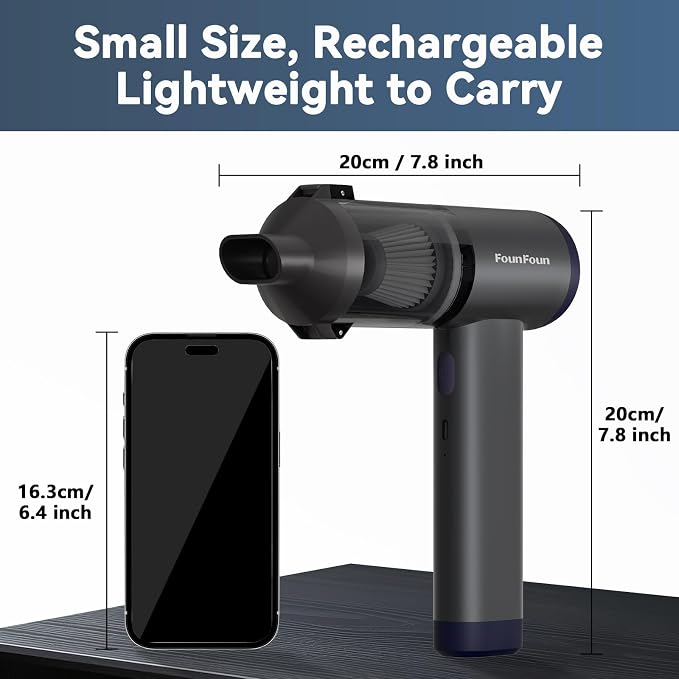 Car Vacuum Portable Cordless, Mini Handheld Vacuum Cleaner - Image 2