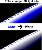ICBEAMER 12" Color Changing from Blue to White 18 SMDs 5050 LED Light Strip - Image 4
