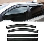 4pcs Outside Mount Style Window Rain Guards Durable Side Wind Deflectors Dark - Image 2