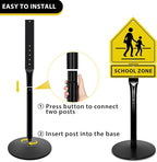 Parking Sign Post with Base - Image 5