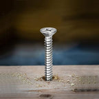 #7 x 1" Wood Screw 100Pcs 18-8 Stainless Steel Screws Flat Head Phillips Fast - Image 5