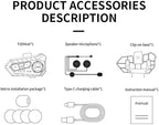 Motorcycle Helmet Wireless Headset Speakers - Image 9