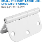 3 Pack White Door Hinges 3.5" Interior Hardware - Image 2