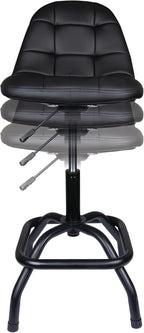 Performance Tool W85031 Pneumatic High Back Adjustable Swivel Bar Stool - Image 8