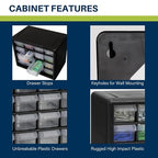 Akro-Mils 16-Drawer Plastic Drawer Storage Cabinet - Image 4
