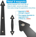 ZEKOO Garage Door Magnetic Decorative Hardware Kit Garage Door Magnets Accents - Image 3