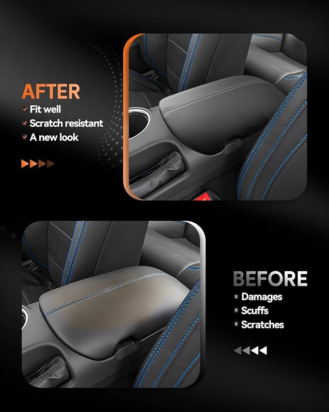 CDEFG for Ford Mustang 2024-2025 Center Console Cover Armrest Box Cover for - Image 3