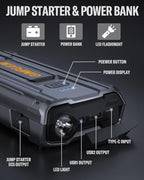 Car Jump Starter, 3000A Jump Starter Battery Pack - Image 6