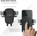 iOttie Car Charger Easy One Touch Wireless 2 Qi Charging Dashboard Phone Mount - Image 4