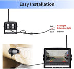 Digital Wireless Backup Camera System Kit, IP69 Waterproof Wireless Rear View - Image 6